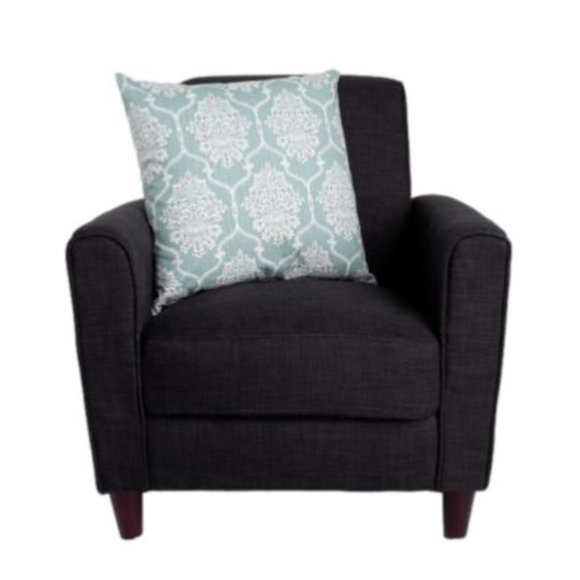 Canaan Dream Medallion Linen Blue Pillow 20" X 20" NWT Accent Decoration Couch - Picture 1 of 2